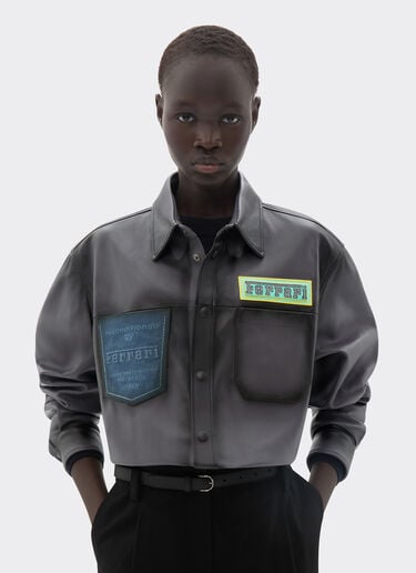 Reconditioned by Ferrari denim overshirt jacket Ferrari Reconditioned by Ferrari denim overshirt jacket Dark Grey 50147f