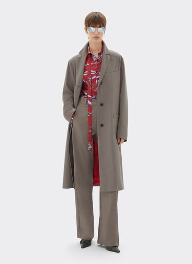 Ferrari Manteau en laine fraîche Q-Cycle® Clay 50035f