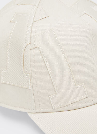 Ferrari Baseball cap with maxi Ferrari embroidery Ecru 21581f
