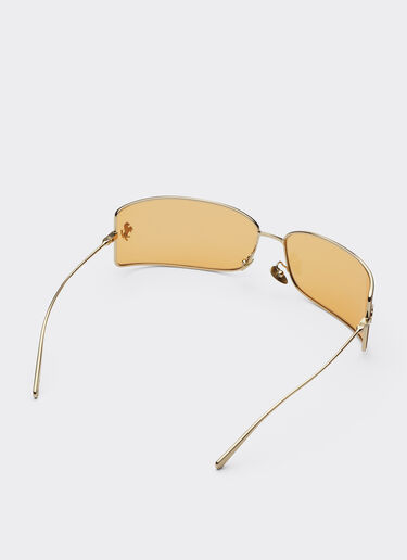Ferrari Ferrari shield sunglasses with gold lenses Gold F0643f