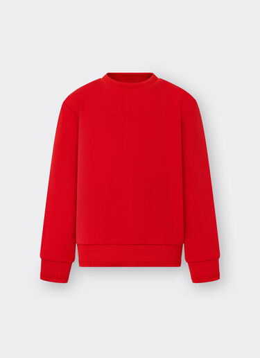 Ferrari Cotton jumper with 3D taping Rosso Corsa 48527fK