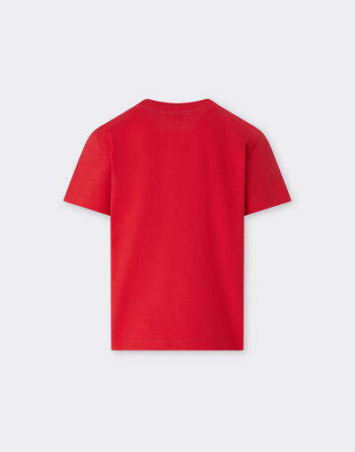 Ferrari Cotton T-shirt with Ferrari logo Racing red 22749fK