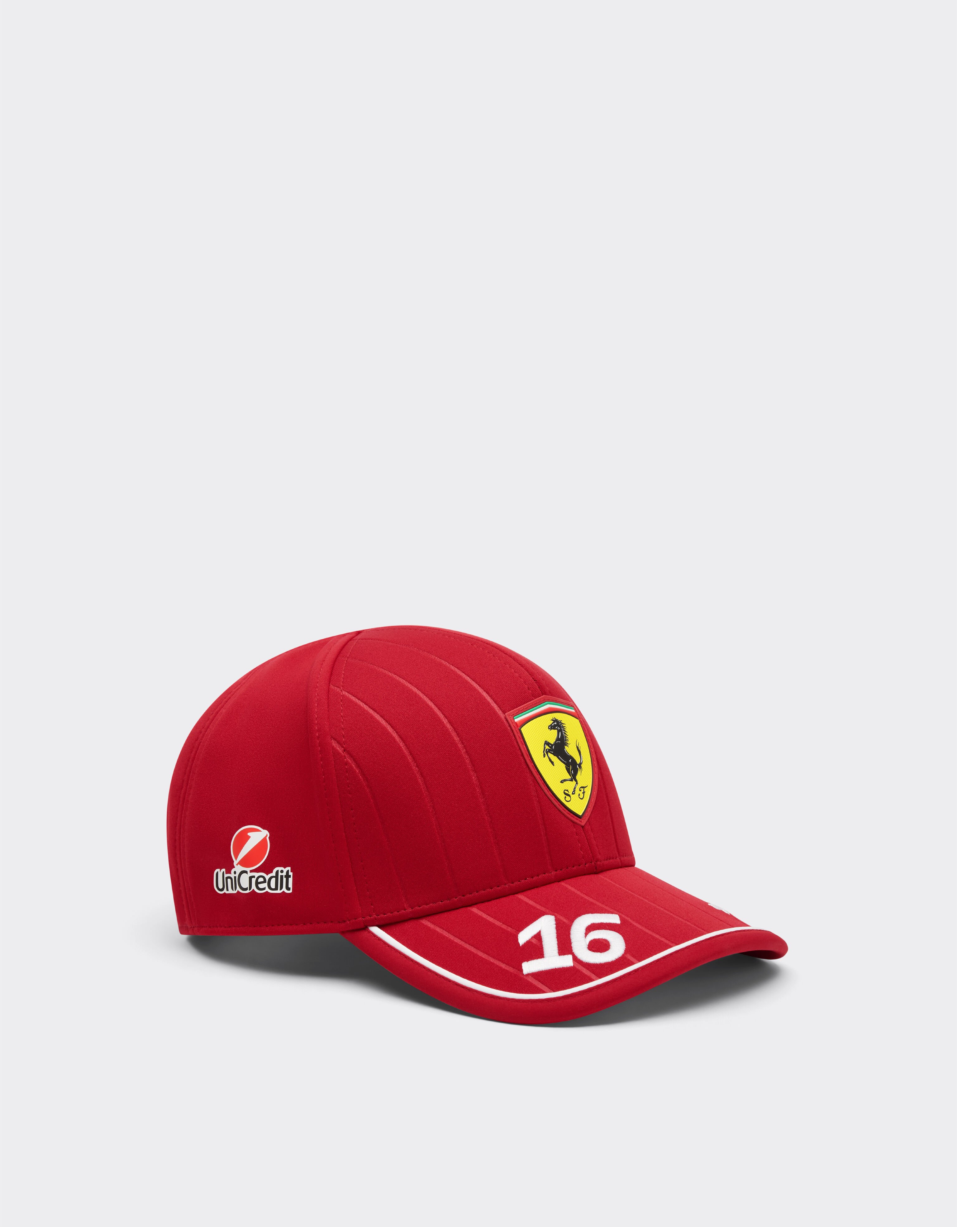 Ferrari Puma for Scuderia Ferrari HP 2025 Leclerc junior baseball cap Cherry LA00XfK