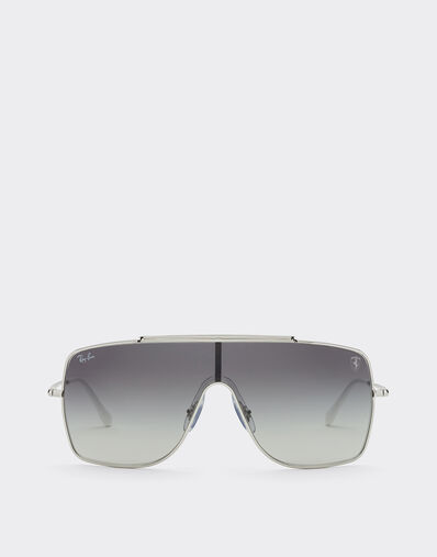 Ferrari Ray-Ban for Scuderia Ferrari RB3697MF in metal with grey gradient lens Black LA01Kf