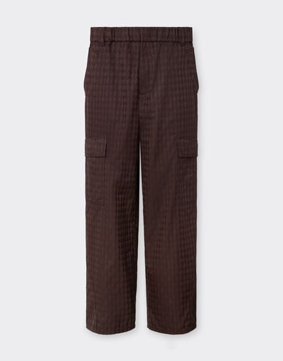 Ferrari Cargo trousers in Q-Cycle® cotton twill Mahogany 49106f