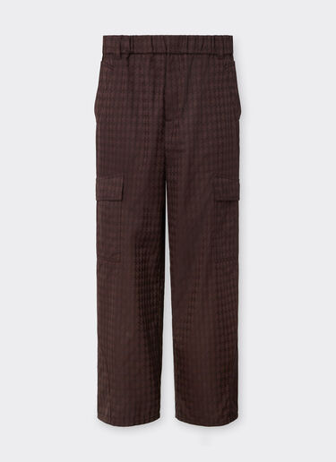 Ferrari Cargo trousers in Q-Cycle® cotton twill Mahogany 49106f