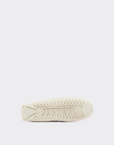 Ferrari Driver loafers in nubuck leather Ecru 22034f
