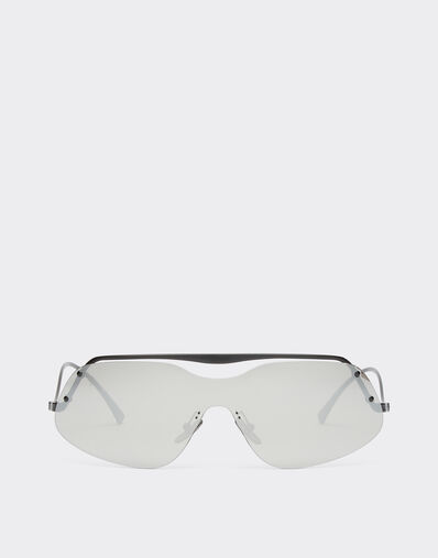 Ferrari Ferrari sunglasses in black metal with mirror lenses Gold F1276f