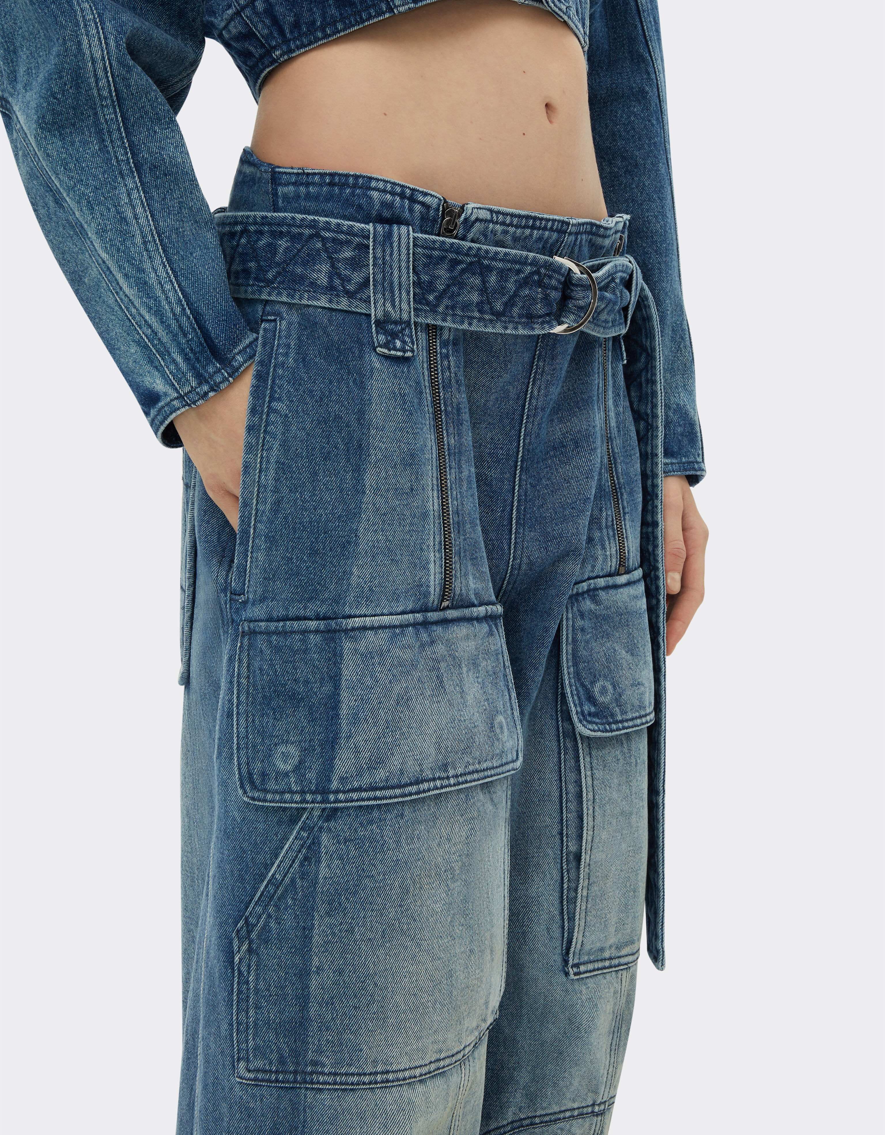 Two tone cargo pants on sale