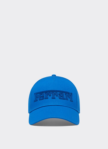 Ferrari Baseball cap with embroidered Ferrari logo Klein Blue 21580f
