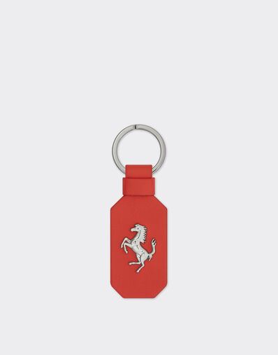 Ferrari Portachiavi in pelle con Cavallino Rampante Rosso Dino 22049f