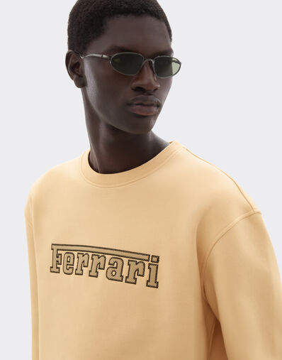 Ferrari Sweat-shirt en coton avec patch Ferrari Jute 50834f