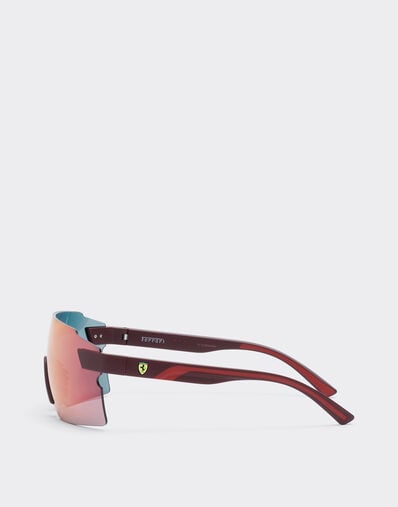 Ferrari Ray-Ban for Scuderia Ferrari 0FZ6024 en material inyectado con lente gris oscuro espejado rojo/amarillo Rosso LY0SG1424EXT0001f