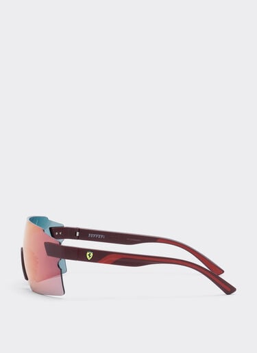 Ferrari Ray-Ban for Scuderia Ferrari 0FZ6024 en material inyectado con lente gris oscuro espejado rojo/amarillo Rosso LY0SG1424EXT0001f
