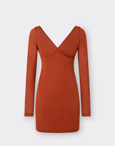 Ferrari Mini dress in silk jersey Hide 22176f