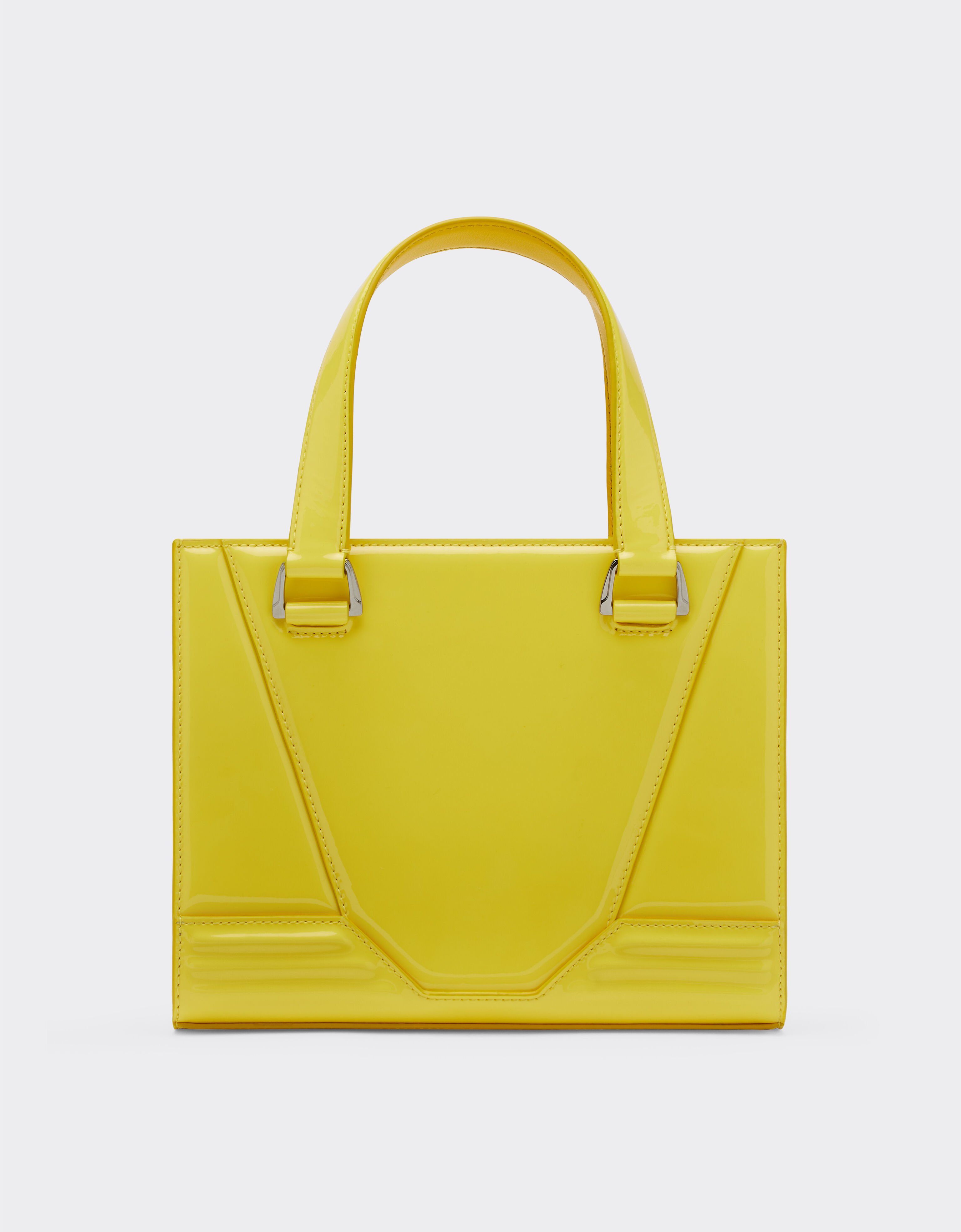 Ferrari Ferrari mini tote GT Bag in patent leather Giallo Modena 20330f