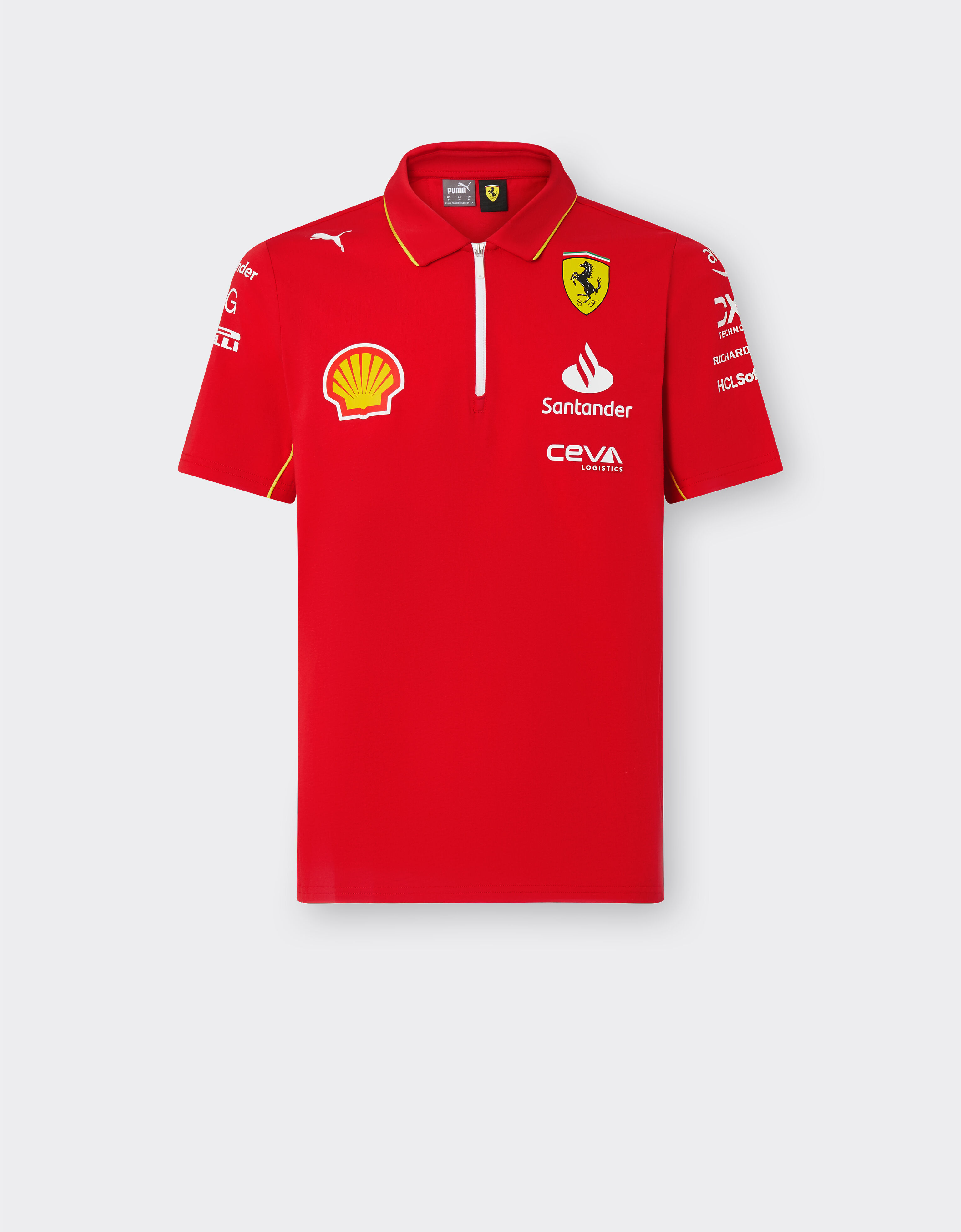 Ferrari 2024 Scuderia Ferrari Team Replica polo shirt Rosso Corsa F1135f