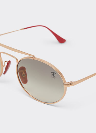 Ferrari Ray-Ban for Scuderia Ferrari RB3775M in rose gold metal with light grey gradient lenses Silver LA0EFf