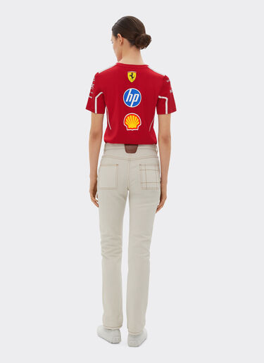 Ferrari T-shirt 2025 Team Puma pour Scuderia Ferrari HP Cerise LA028f