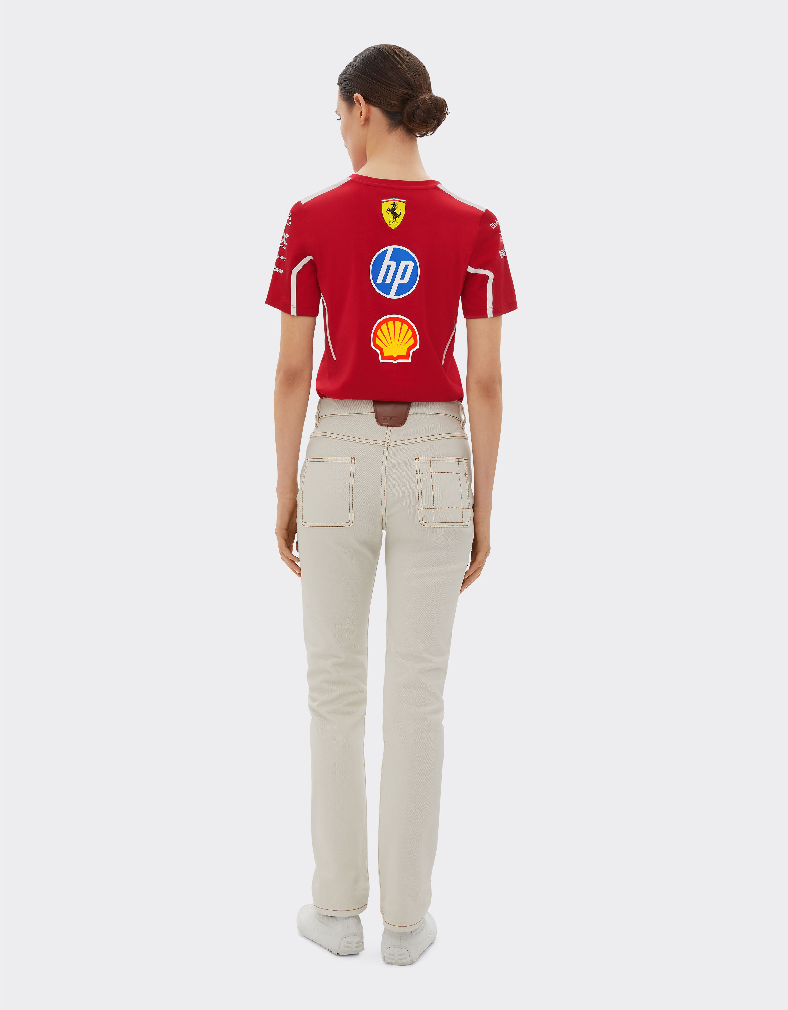 Ferrari T-shirt 2025 Team Puma pour Scuderia Ferrari HP Cerise LA028f