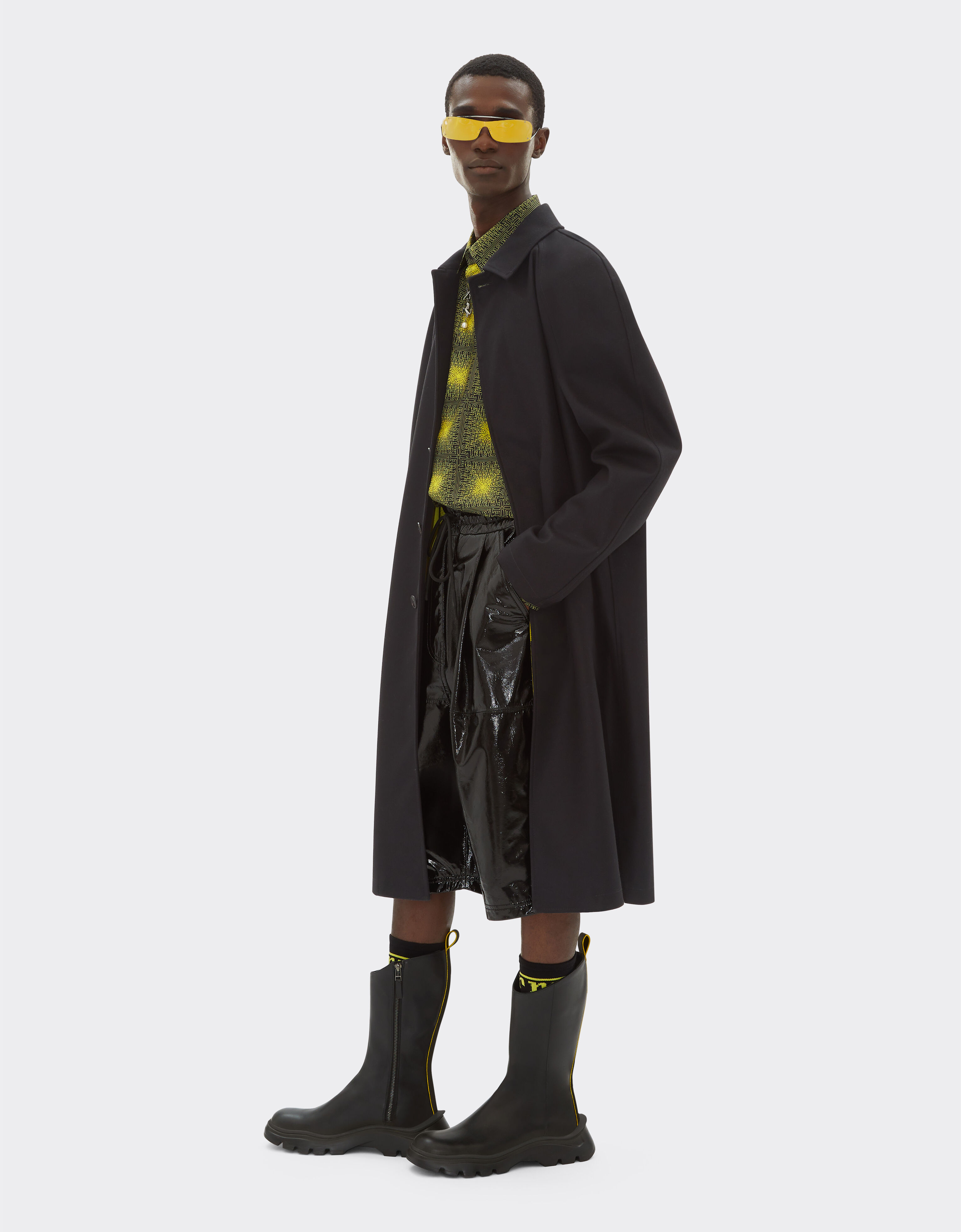 Ferrari Raincoat in wool, nylon and cashmere Black 20451f