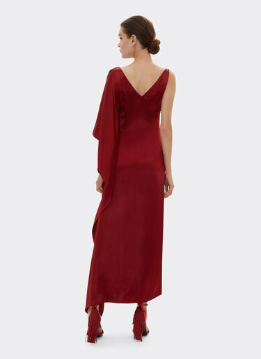 Ferrari Long dress in shiny satin Maison Red 22092f