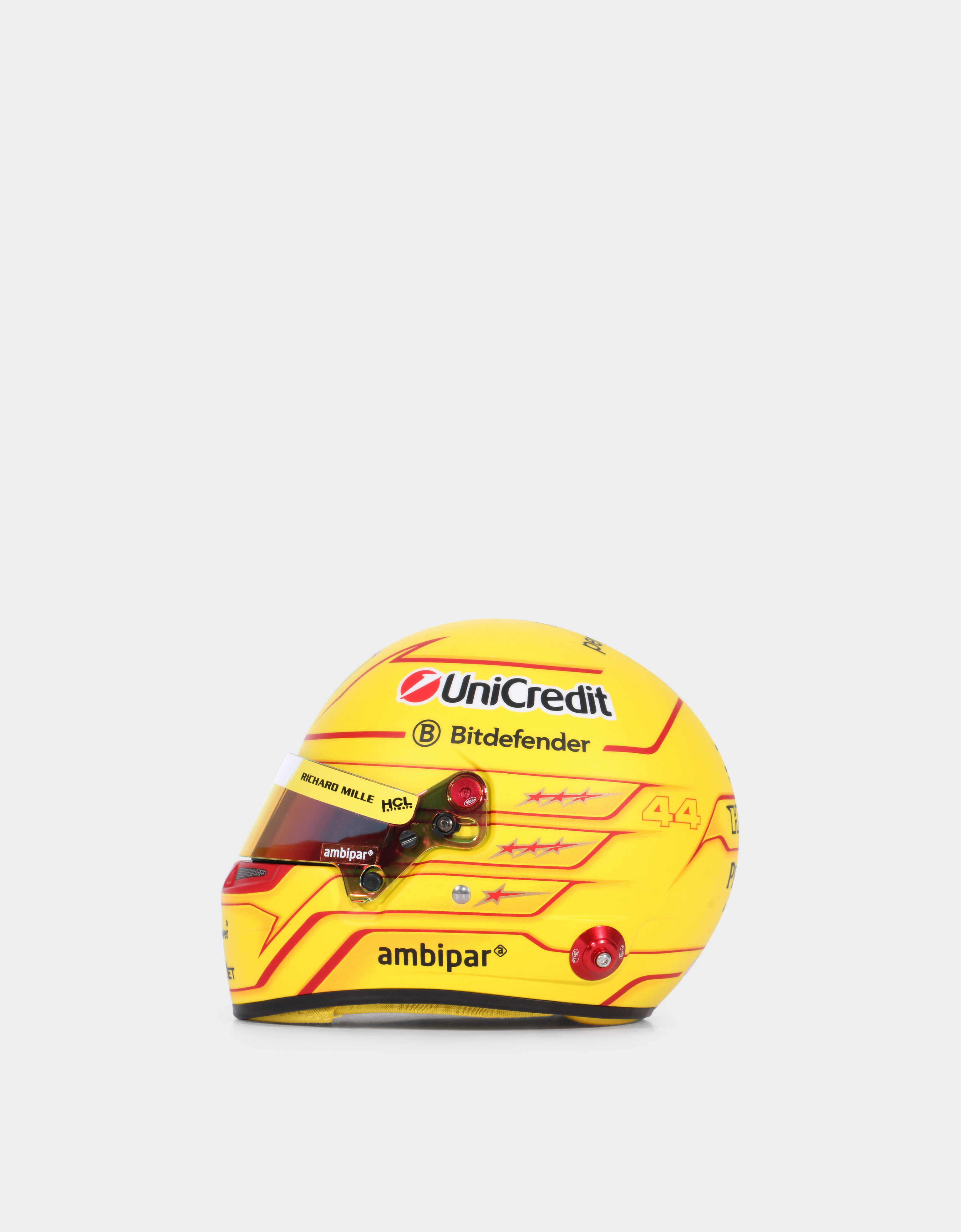 Ferrari 2025 Lewis Hamilton mini helmet in 1:2 scale MULTICOLOUR LA07Pf