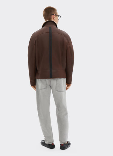 Ferrari Giacca bomber in shearling Tobacco 21177f