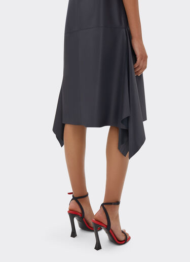 Ferrari Midi dress in nappa leather Navy 21783f