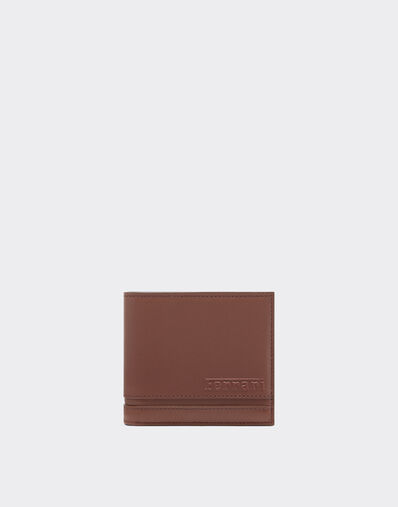Ferrari Portefeuille horizontal en cuir nappa lisse Cuir 22198f