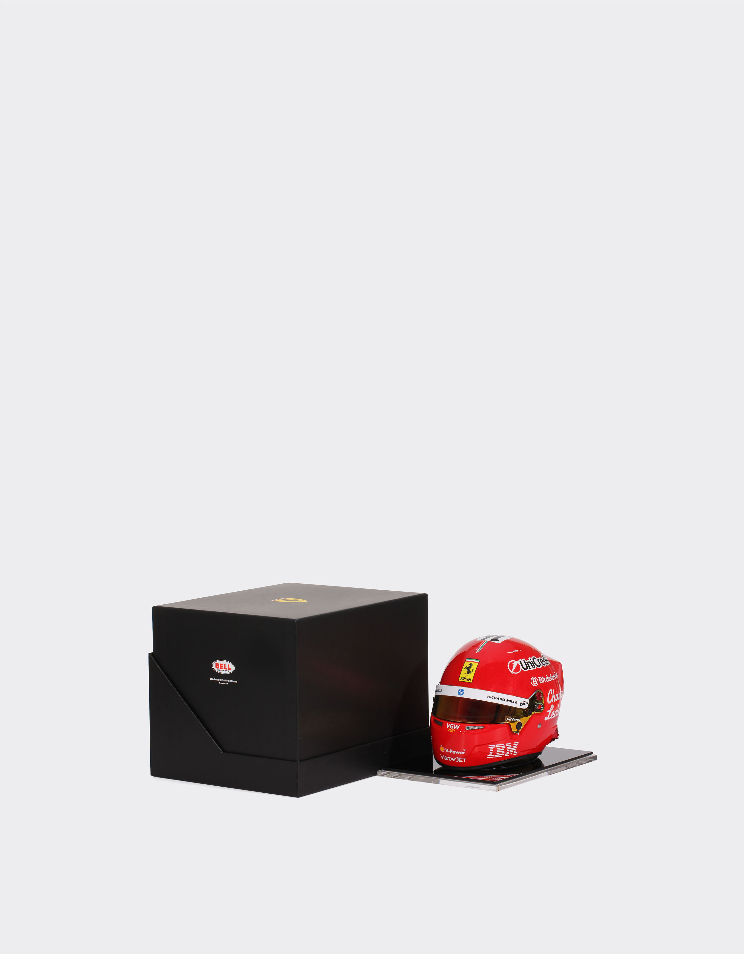 Ferrari Leclerc Monza mini helmet in 1:2 scale - 2025 Special Edition MULTICOLORE LA07Vf