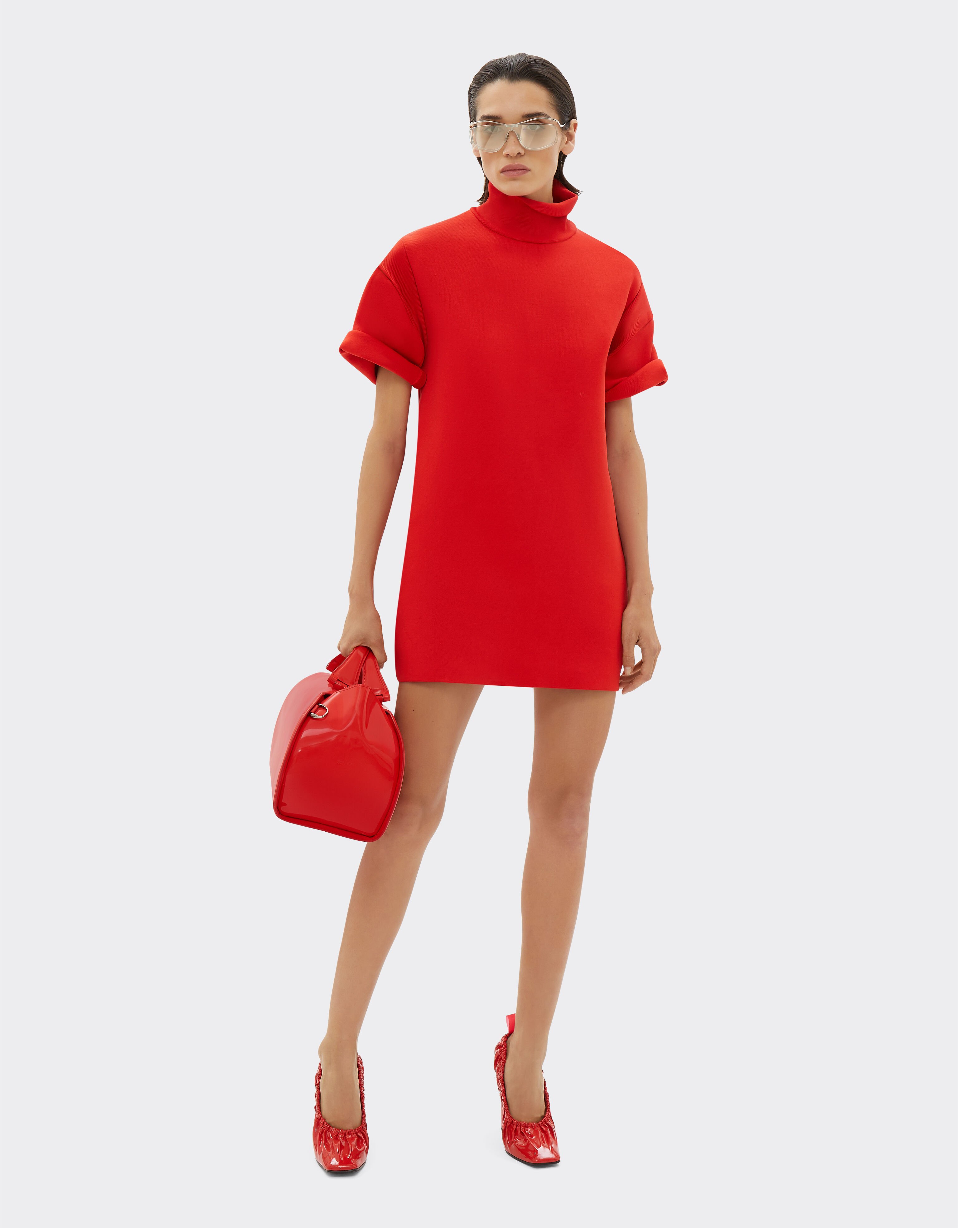 Ferrari Knit dress with high neck Rosso Dino 21319f