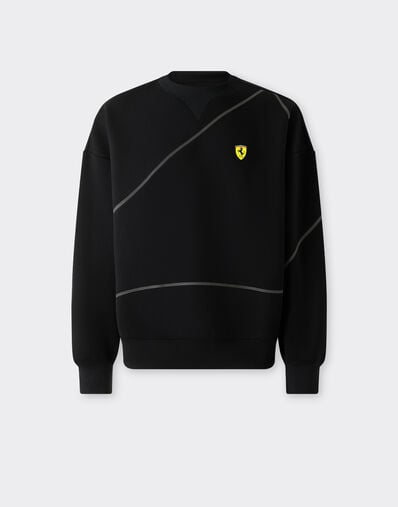  Langarmshirt aus Scuba-Stoff Nero SJMSW0082JCO0025f