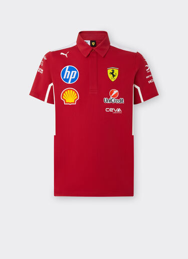 Ferrari Puma for Scuderia Ferrari HP 2025 Team polo shirt Cherry LA01Yf
