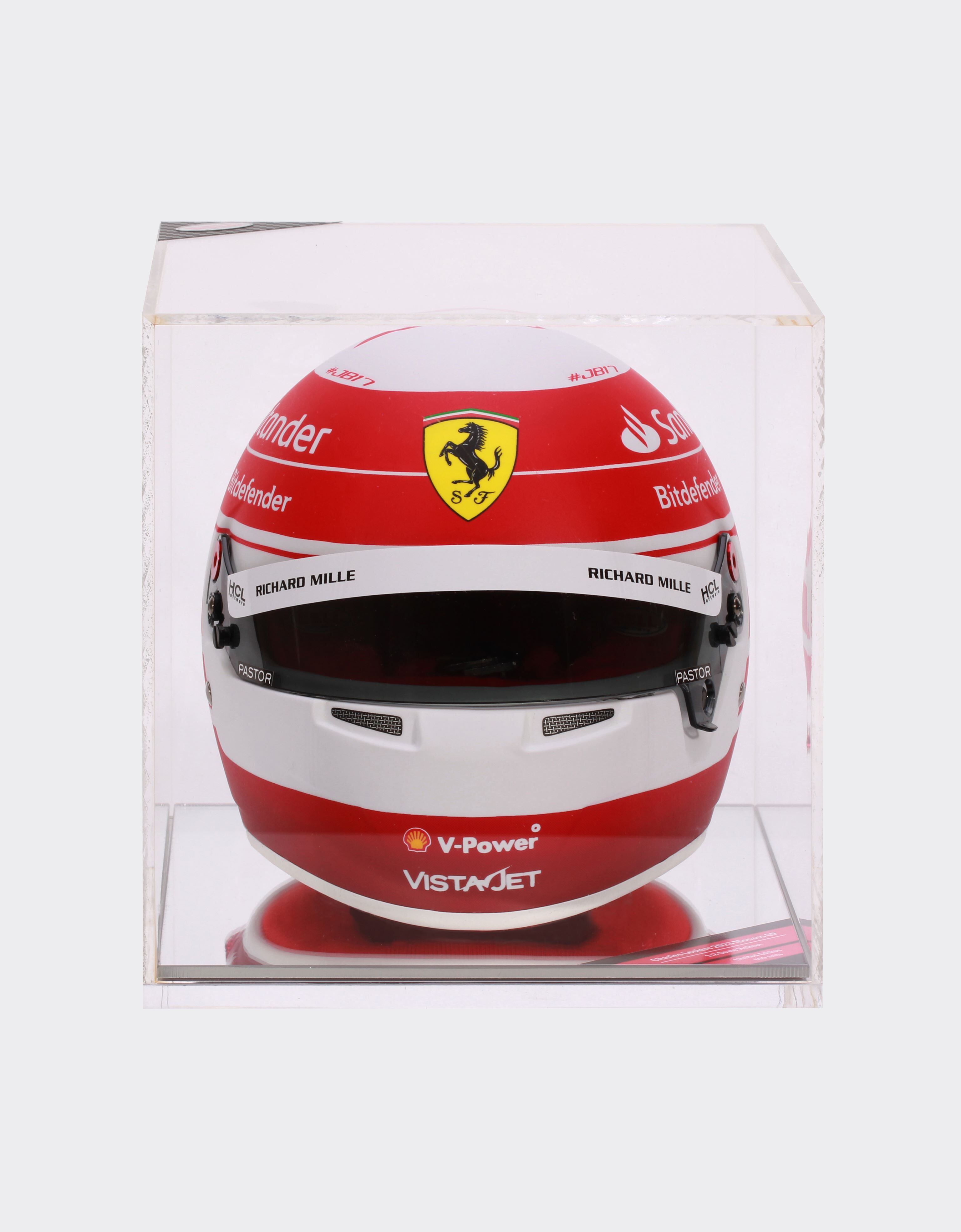 Ferrari 2023 Charles Leclerc mini helmet in 1:2 scale - Monaco Special Edition Optical White F1214f