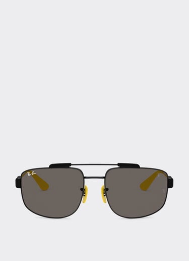 Ferrari Ray-Ban pour Scuderia Ferrari RB3789M en métal noir avec verres gris foncé Nero LA0JLf