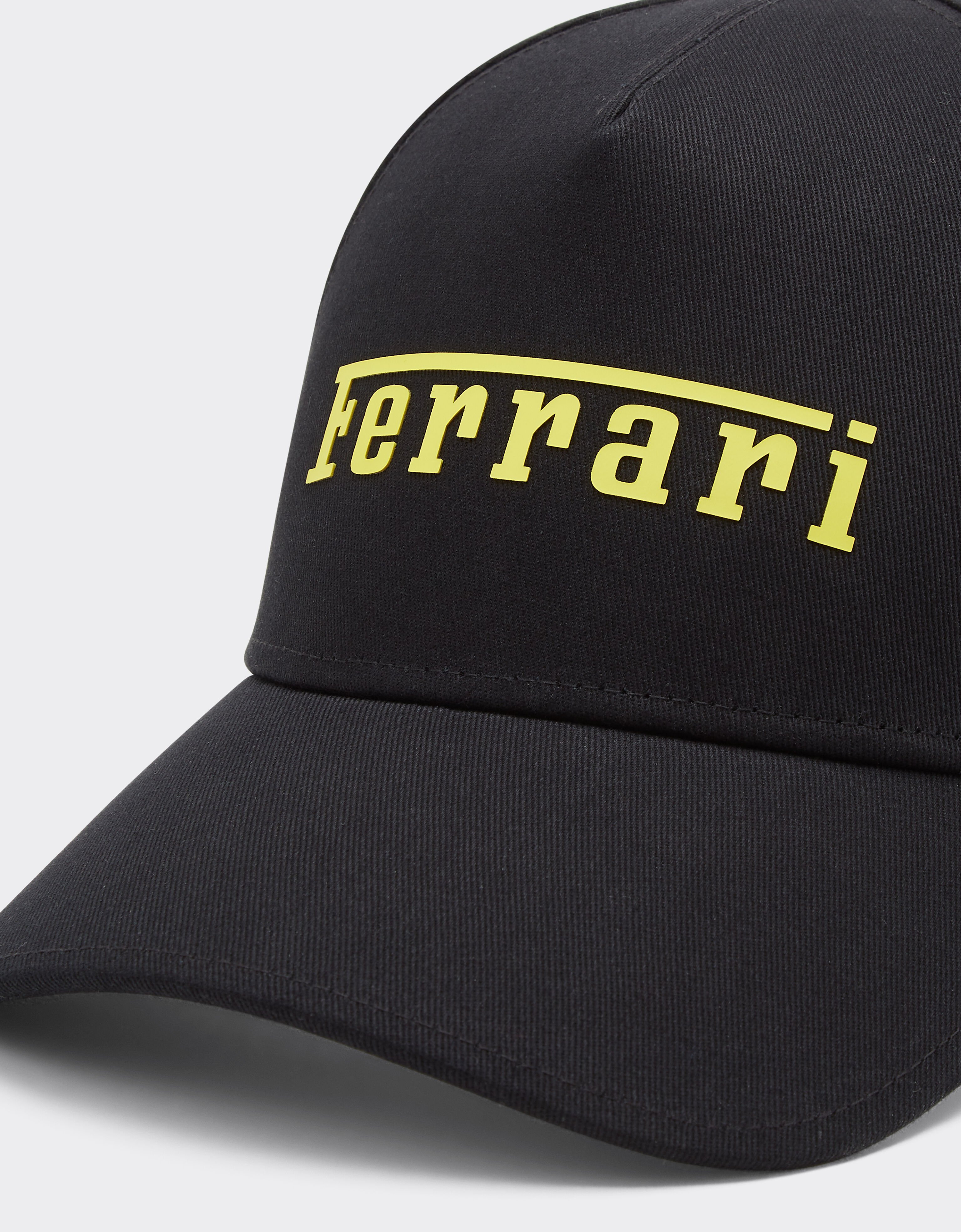 Ferrari Baseball cap with rubberized Ferrari logo Black 20403f