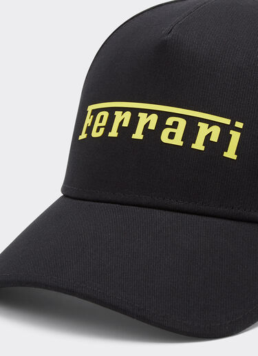 Baumwollmütze mit Ferrari-Logo Ferrari Baumwollmütze mit Ferrari-Logo Schwarz 20403f
