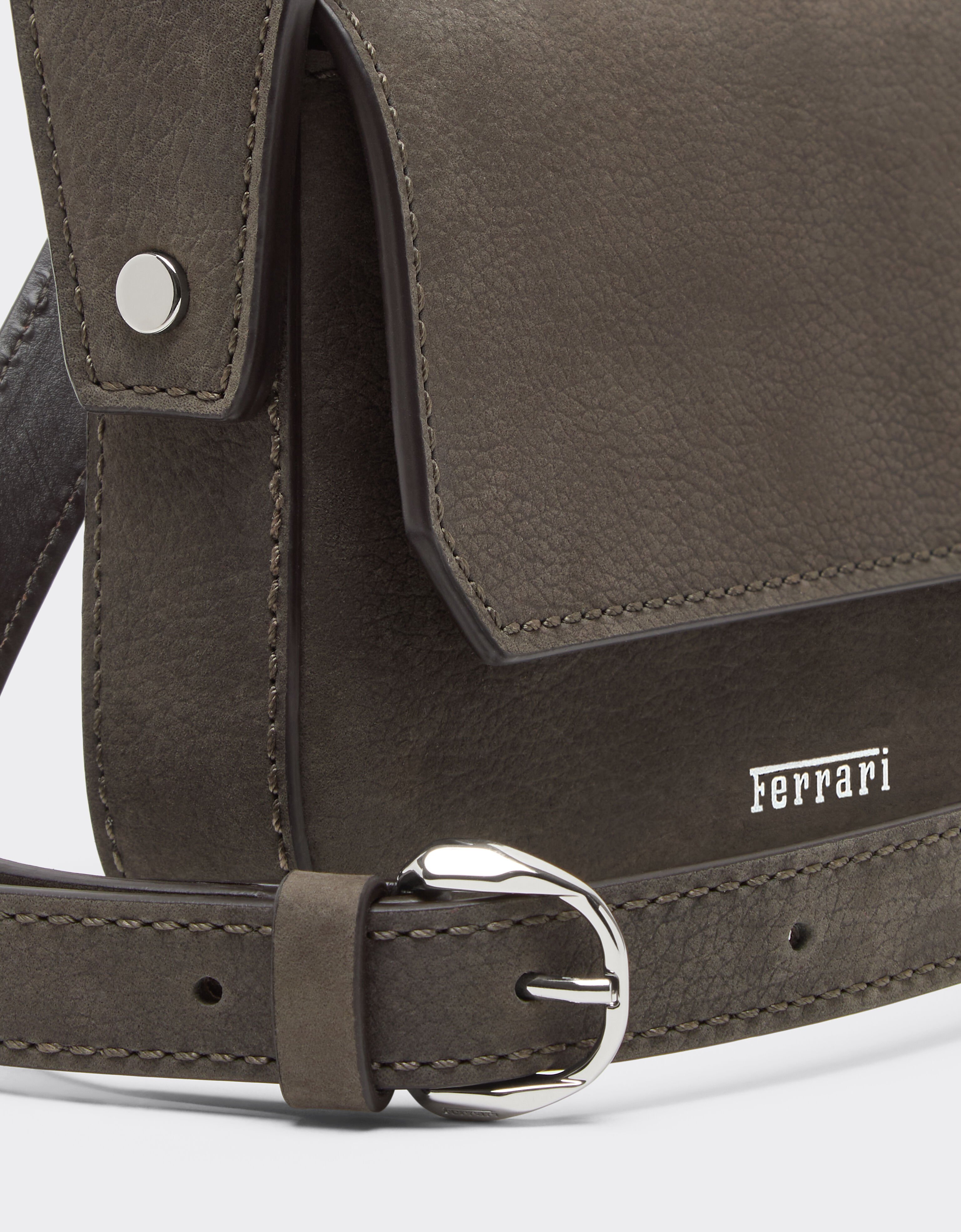 Ferrari Cartera de piel con correa Antracite CBMWC0001YL00066f