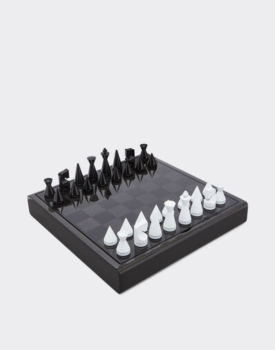 Ferrari Chessboard in wood and carbon fibre Black 48587f
