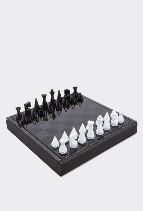 Ferrari Chessboard in wood and carbon fibre Black 48587f