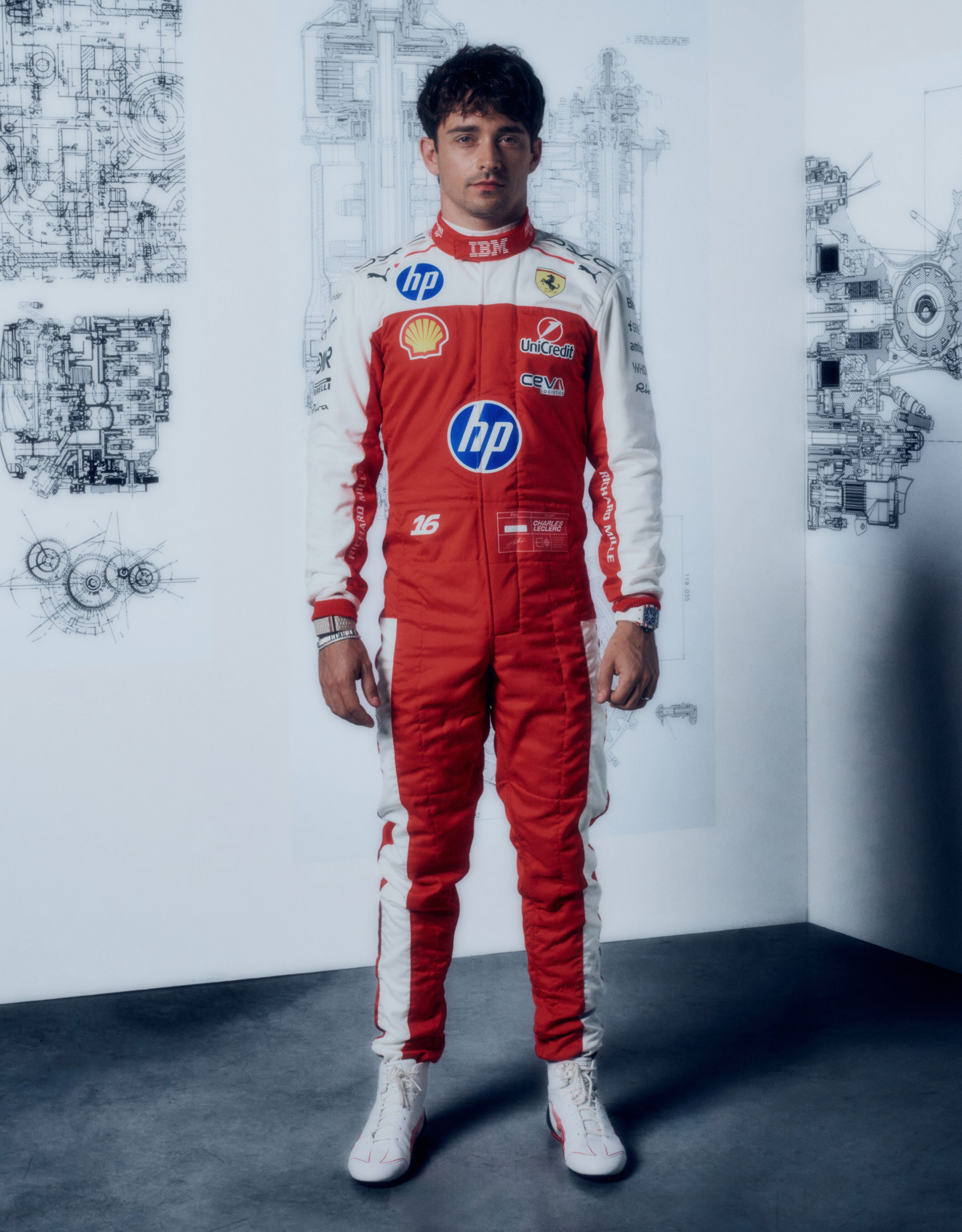 Combinaison de course Leclerc Replica Scuderia Ferrari pour le Grand Prix d'Austin 2026 Ferrari Combinaison de course Leclerc Replica Scuderia Ferrari pour le Grand Prix d'Austin 2026 Rouge Racing LW0JU4120EXT0001f