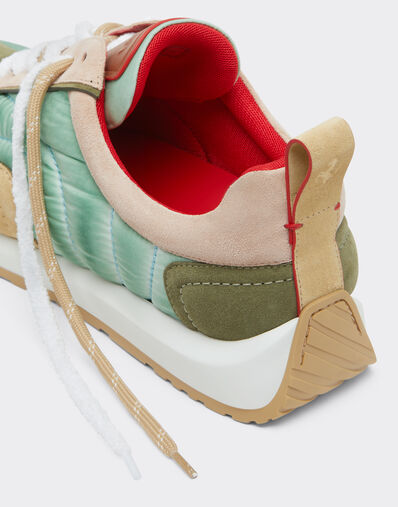 Ferrari Suede nappa and nylon sneakers Jute 50763f