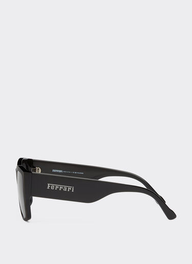Ferrari Ferrari sunglasses in black acetate with grey polarised lenses Black F1256f