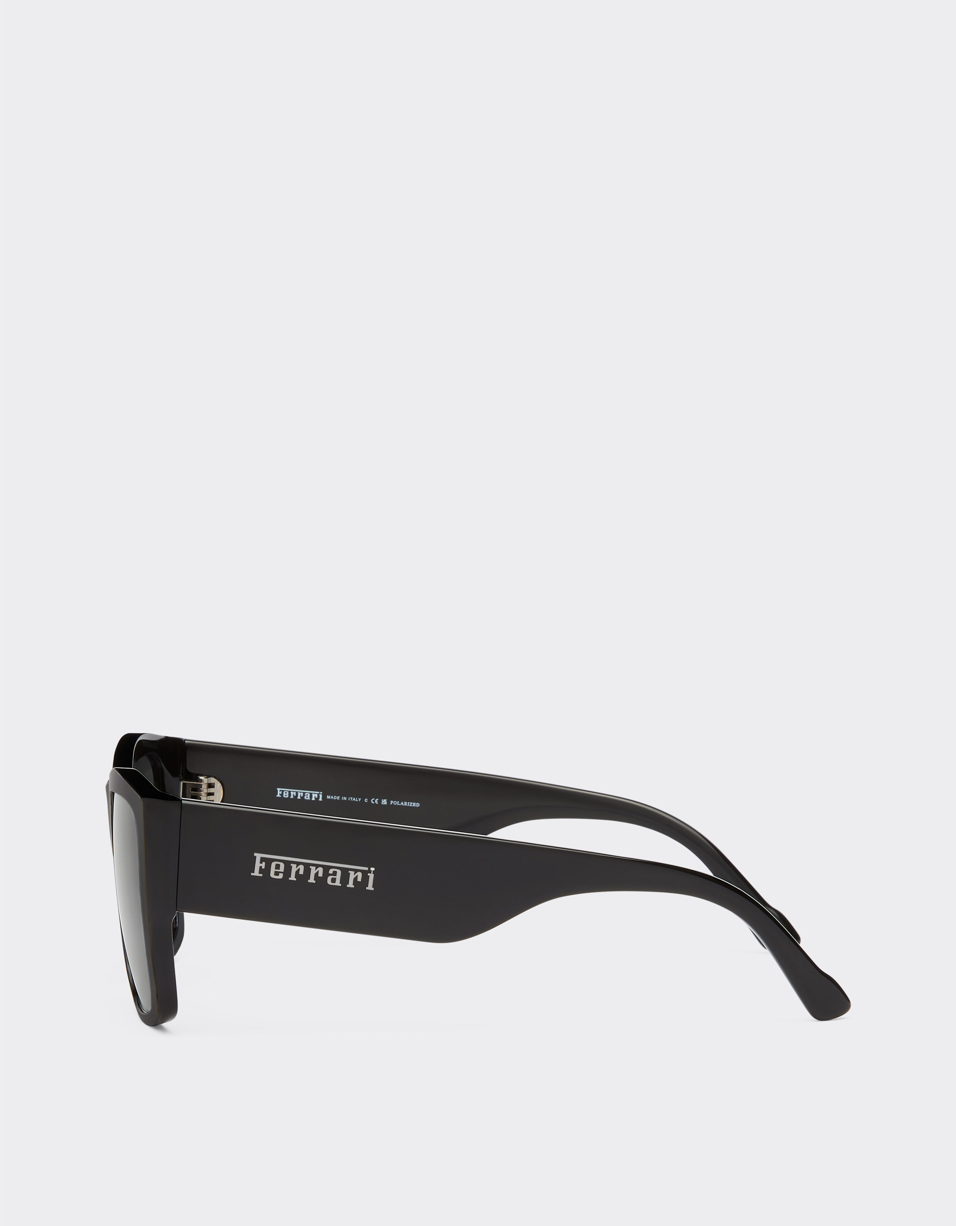 Ferrari Ferrari sunglasses in black acetate with grey polarised lenses Black F1256f