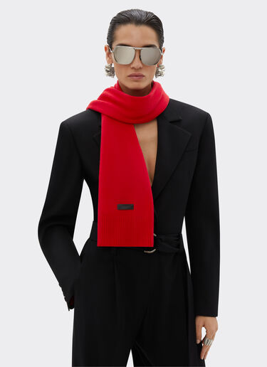 Ferrari Wool and cashmere scarf Rosso Dino 21732f