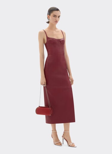 Ferrari Ferrari Dino wallet in shaded nubuck with shoulder strap Maison Red 50396f