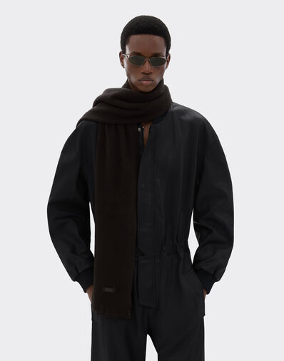 Ferrari Wool scarf Dark Brown 21335f