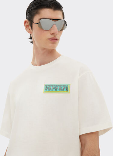 Ferrari T-shirt en coton Miami Collection Blanc optique 21231f