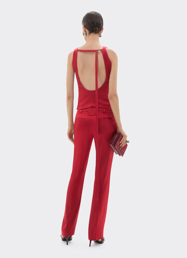 Ferrari Stretch satin top Maison Red 49932f